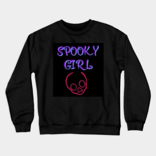 Spooky girl design Crewneck Sweatshirt